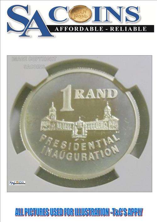 PF67*CRAZY R1 START**SILVER S1R-1994 *PRESIDENT INAUGURATION* PF67UC-NGC GRADED VALUE+-R4000