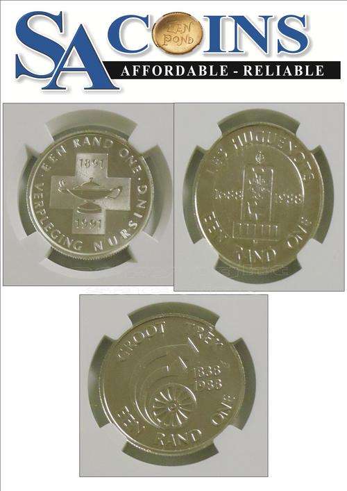 ***UNC SET***1988-1991 R1 SILVER --GROOT TREK--HUGO---NURSING--ALL UNC DETAILS NGC GRADED