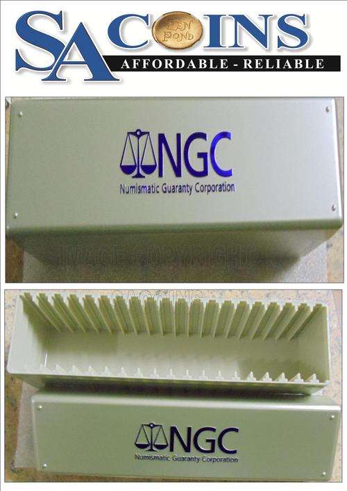 12 AVAI**NGC BOX FOR 20 SLABED COINS** BUY YOUR BOX NOW WHILE SO CHEAP STORES AWAY PERFECT INTO SAFE