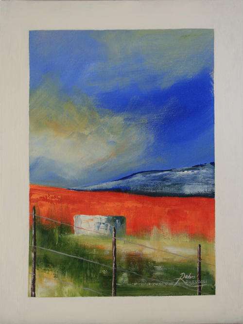 DEBRA ROUSSEAU  "Overberg Fields 3" Special offer original direct from artist