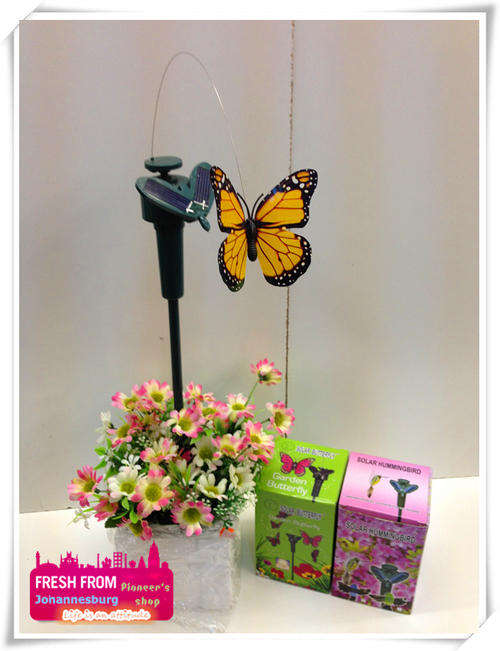 Solar butterfly for garden