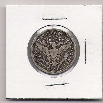 1909  Barber Quarter Dollar