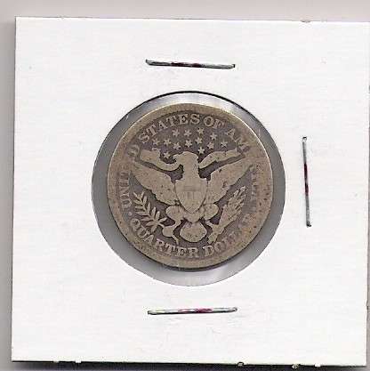 1895 Barber Quarter Dollar