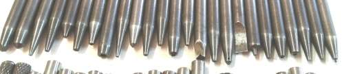 Watch repair Staking tools and 50 piece staking punches.