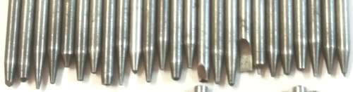 Watch repair Staking tools and 50 piece staking punches.
