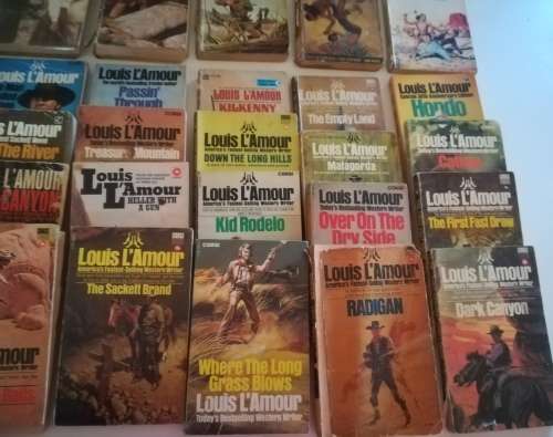 Louis L`Amour soft cover books x30