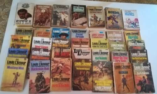 Louis L`Amour soft cover books x30