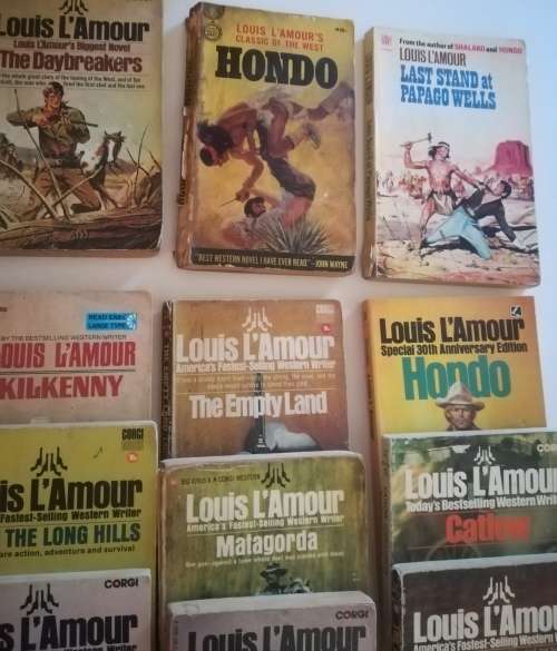 Louis L`Amour soft cover books x30