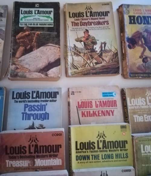 Louis L`Amour soft cover books x30