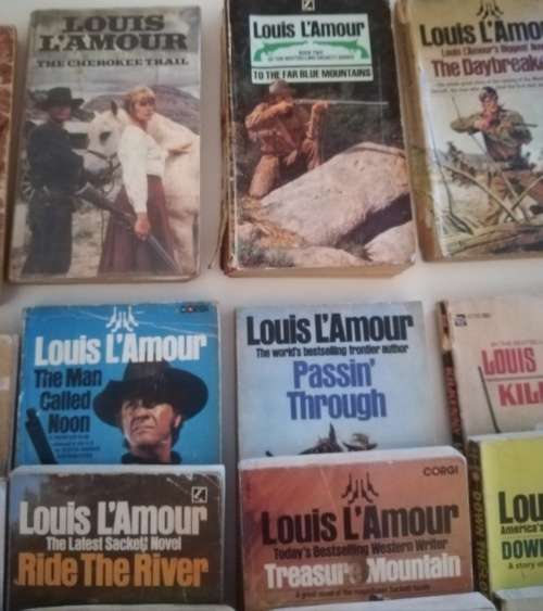 Louis L`Amour soft cover books x30