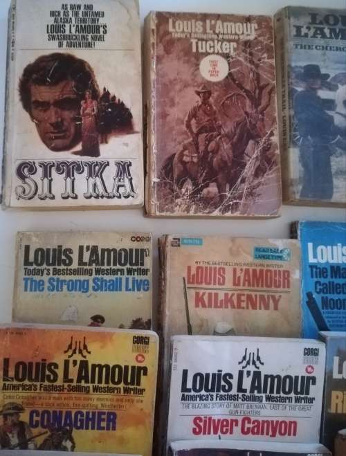 Louis L`Amour soft cover books x30