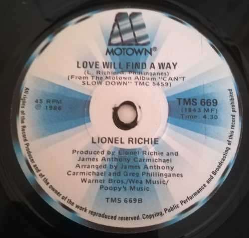 LIONEL RICHIE - DANCING ON THE CEILING 45RPM RECORD