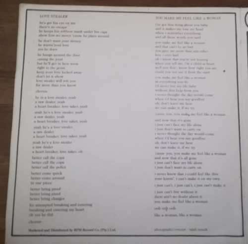 CINDY DICKINSON - LOVE STEALER 45RPM RECORD