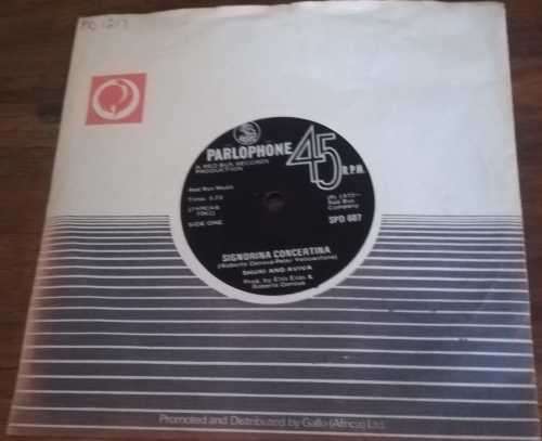 SHUJI AND AVIVA - I`LL NEVER LET YOU GO 45RPM RECORD