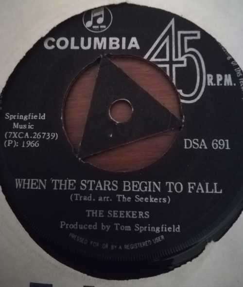 THE SEEKERS - WHEN THE STARS BEGIN TO FALL 45RPM RECORD