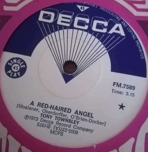 TONY TOWNSLEY - SWEET LITTLE SISTER SALLY 45RPM RECORD