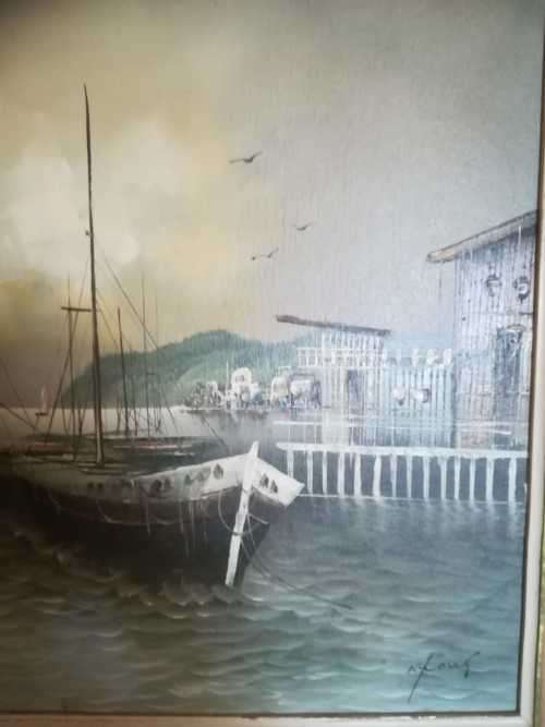 K. Frank. Original oil painting.