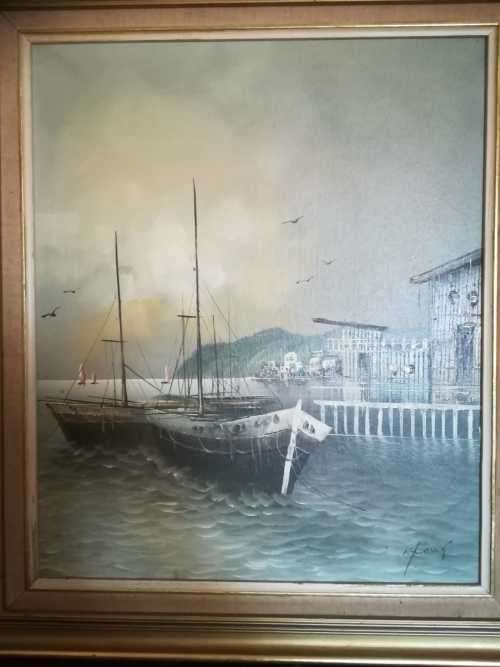 K. Frank. Original oil painting.