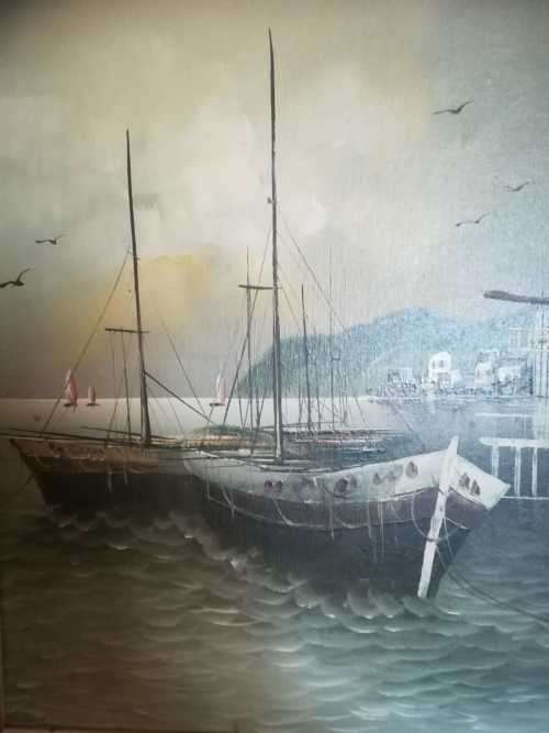 K. Frank. Original oil painting.