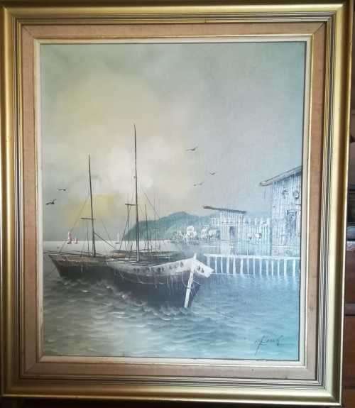K. Frank. Original oil painting.