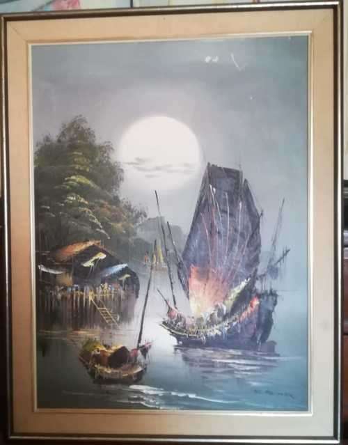 F. Sing original oil painting.
