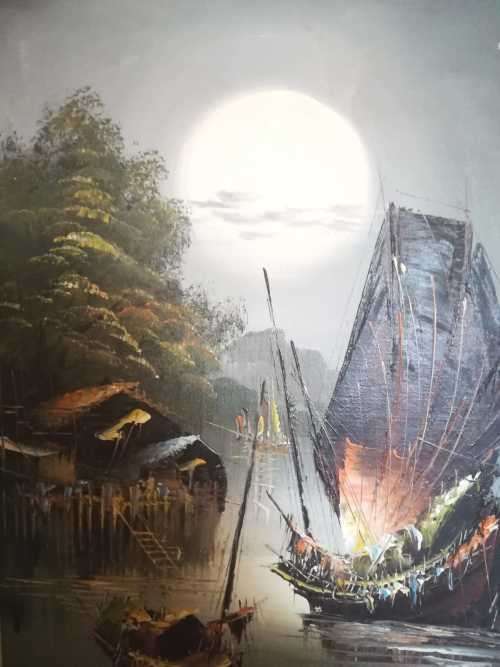 F. Sing original oil painting.