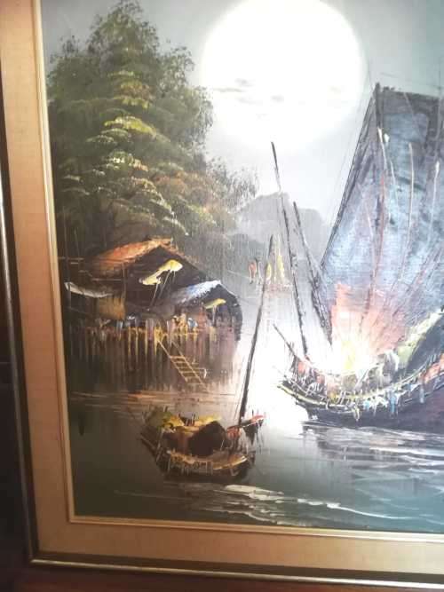 F. Sing original oil painting.