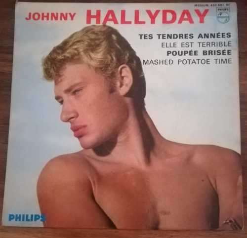 JOHNNY HALLYDAY 45RPM RECORD