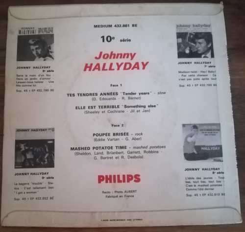 JOHNNY HALLYDAY 45RPM RECORD