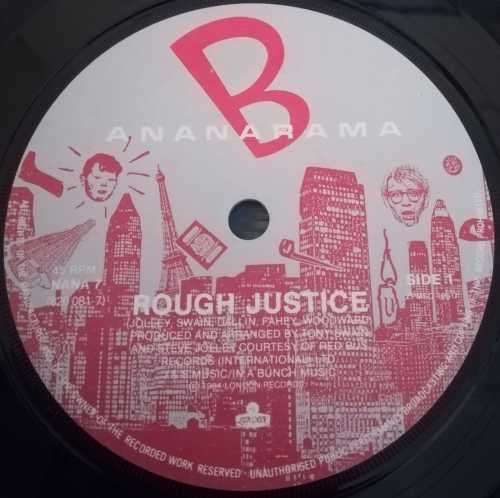 BANANARAMA - ROUGH JUSTICE 45RPM RECORD