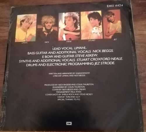 KAJAGOOGOO - TOO SHY 45RPM RECORD