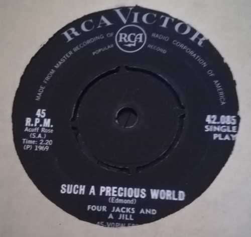 FOUR JACKS AND A JILL 45RPM RECORD