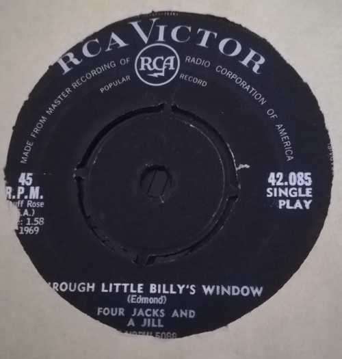 FOUR JACKS AND A JILL 45RPM RECORD