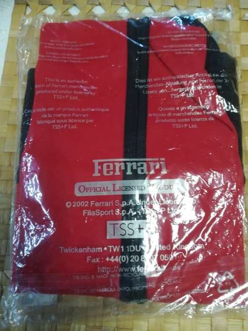 Ferrari long sleeve ladies` jacket. Official Licensed. Made in United Kingdom. Brand New. Size XXS.