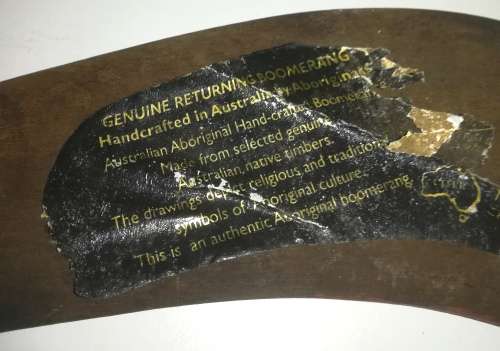 AUTHENTIC ABORIGINAL BOOMERANG