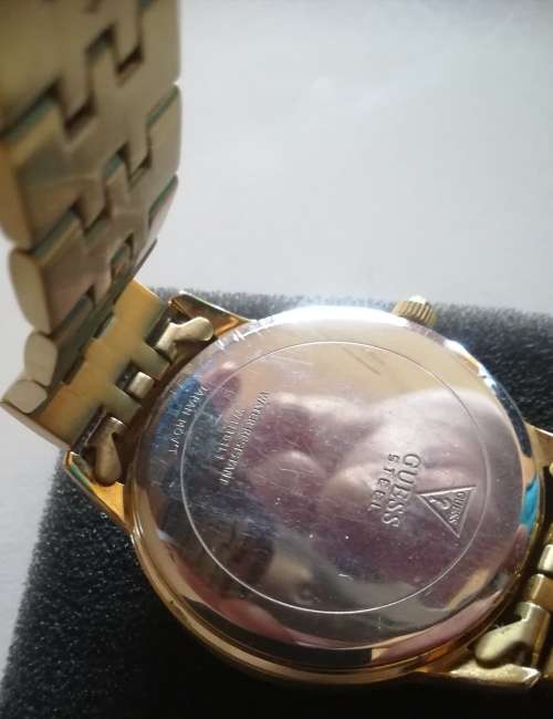 Guess Watch. Goldtone Stainless Steel .