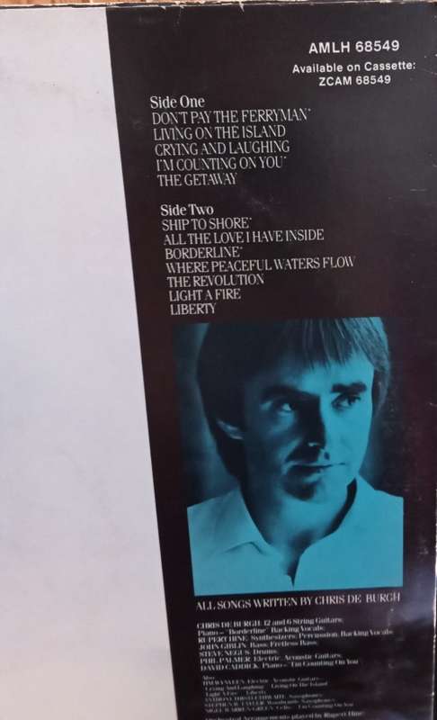 Chris De Burgh - The Getaway LP vinyl Record. 1982.
