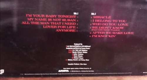 WHITNEY HOUSTON - I`M YOUR BABY TONIGHT LP VINYL RECORD