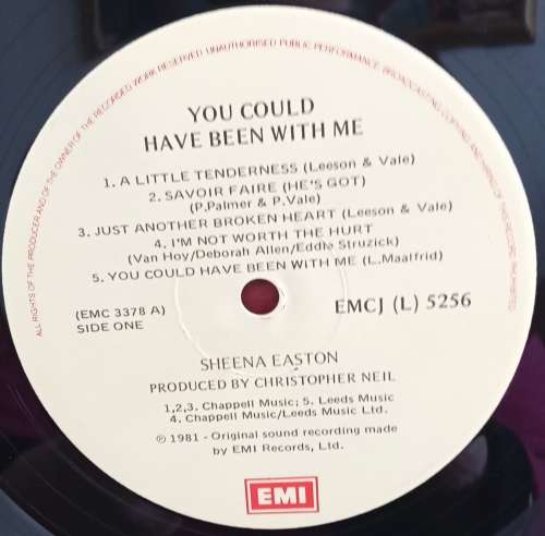 Sheena Easton - You could have been with me LP Vinyl Record