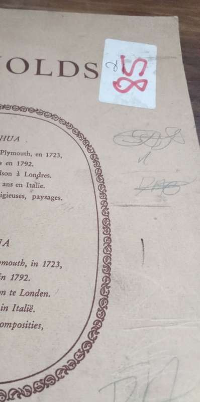 Rare Sir Joshua Reynolds Prints in Folder, 4 prints. Printed in Brussels.