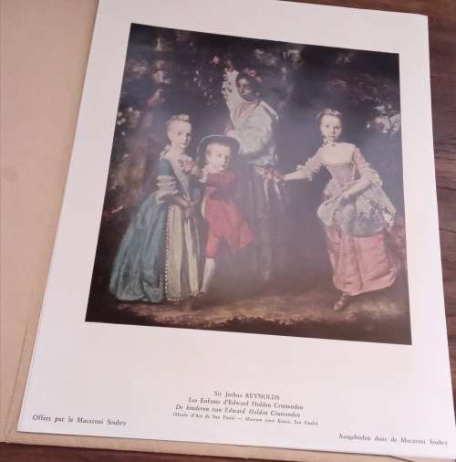 Rare Sir Joshua Reynolds Prints in Folder, 4 prints. Printed in Brussels.