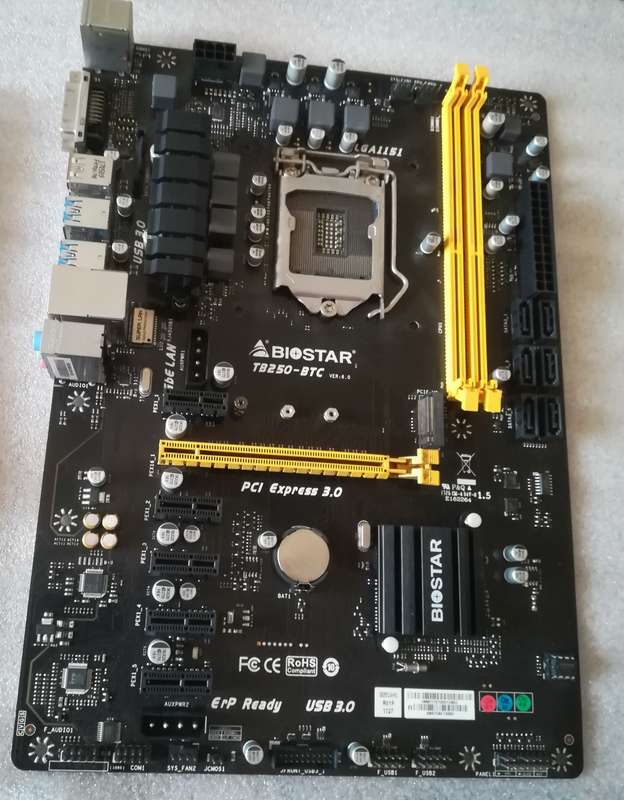 BIOSTAR TB250-BTC VER:6.0 M/B+ CPU COOLING FAN