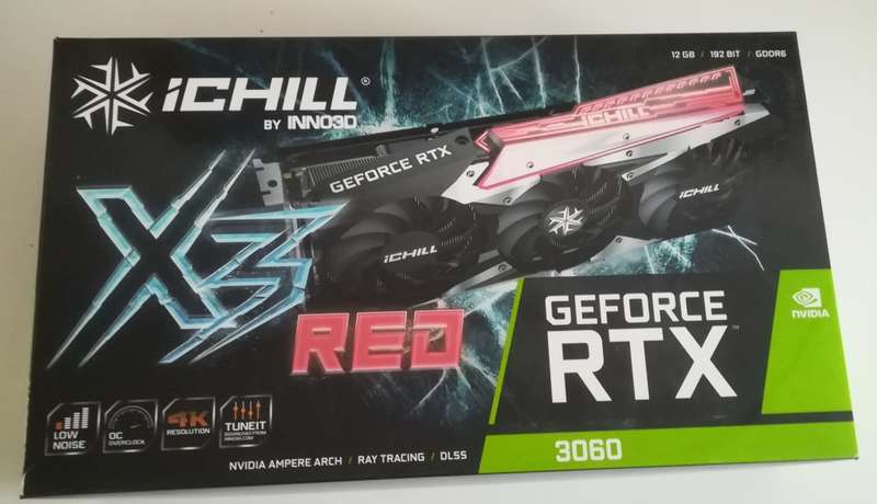 GEFORCE RTX 3060 INNO3D ICHILL RED. 12 GB(WITH WARRANTY )