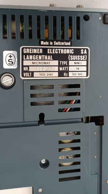 VINTAGE MICROMAT BY GRINER MADE IN SWITZERLAND
