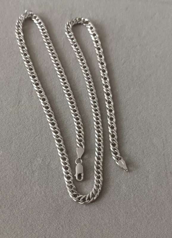 Sterling Silver Heavy Men`s Chain. 5mm. 23.41g. 55.5cm