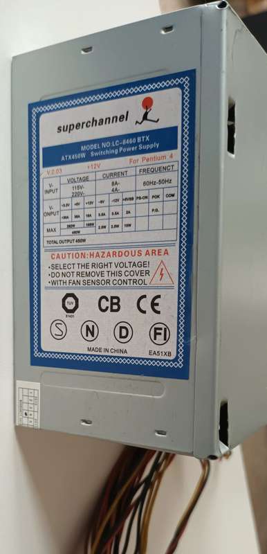 Superchannel 450w Power Supply