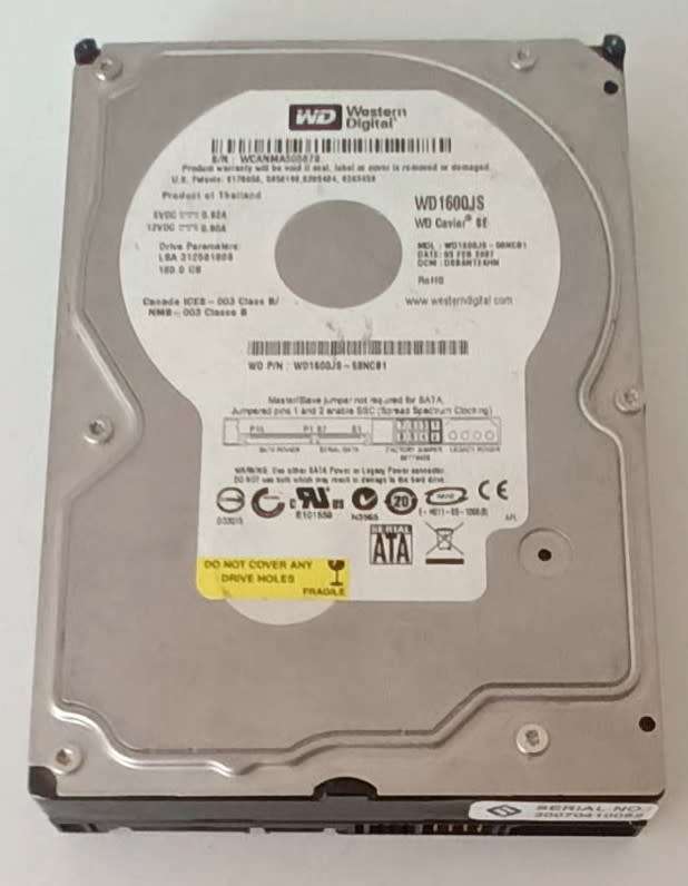 Western Digital Sata 180GB Harddrive
