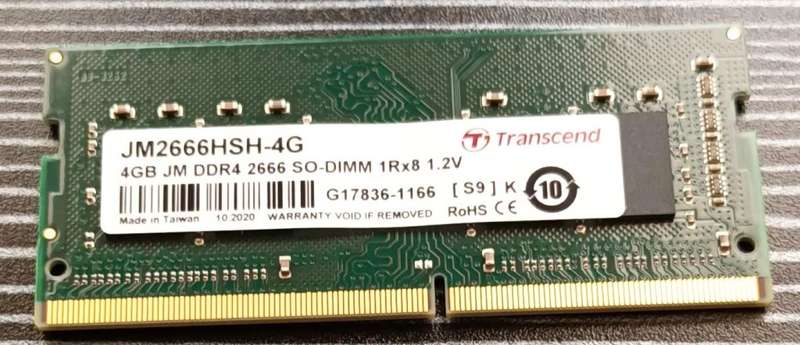 Transcend 4GB DDR4 Laptop RAM