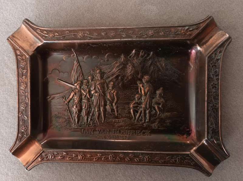 Metal Ashtray. Jan van Riebeeck Landing. 75.1g
