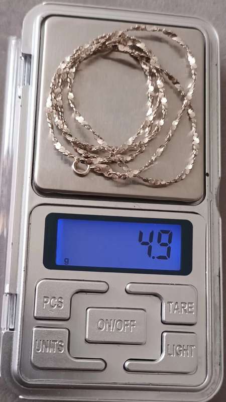 Sterling Silver Curb Chain. 4.9g. 55cm.